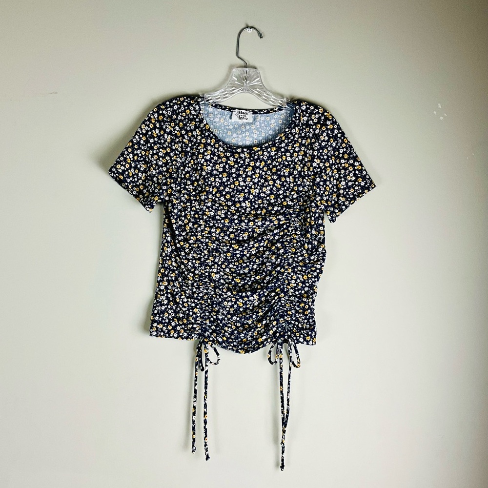 Made With Love Floral Blouse Tee